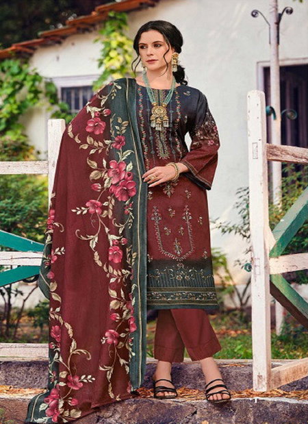 Chevron Vol 4 By Belliza Cotton Digital Printed Dress Material Suppliers In India